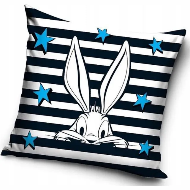 Carbotex Bugs Bunny kussensloop Zwart