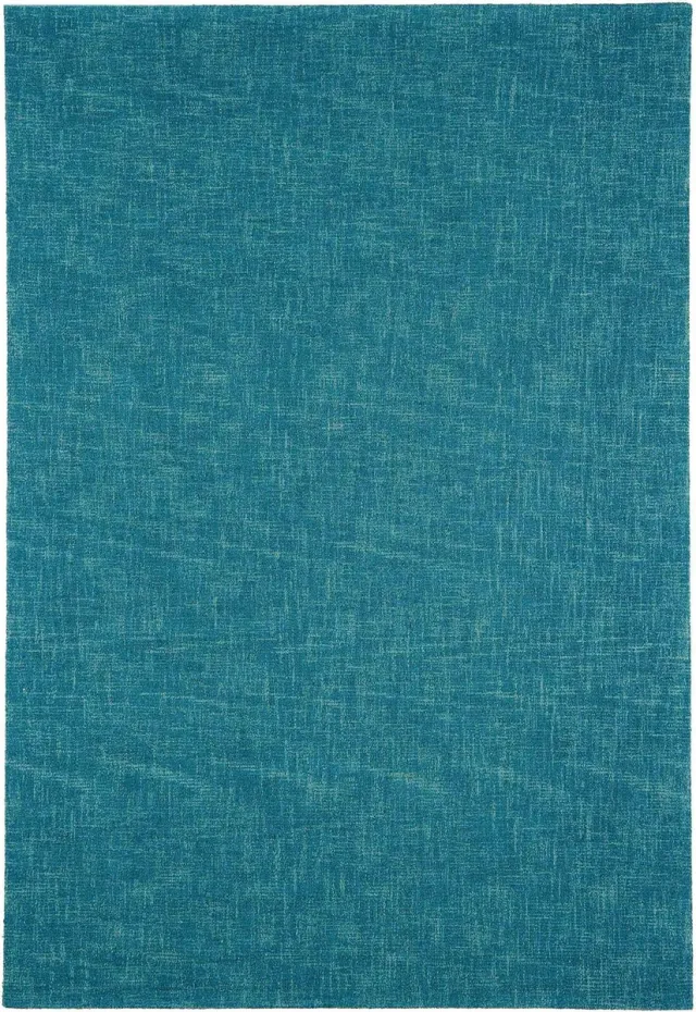 Eazy Living Easy Living - Tweed-Rug-Teal Vloerkleed - 200x300 - Rechthoek - Laagpolig Tapijt - Modern - Blauw