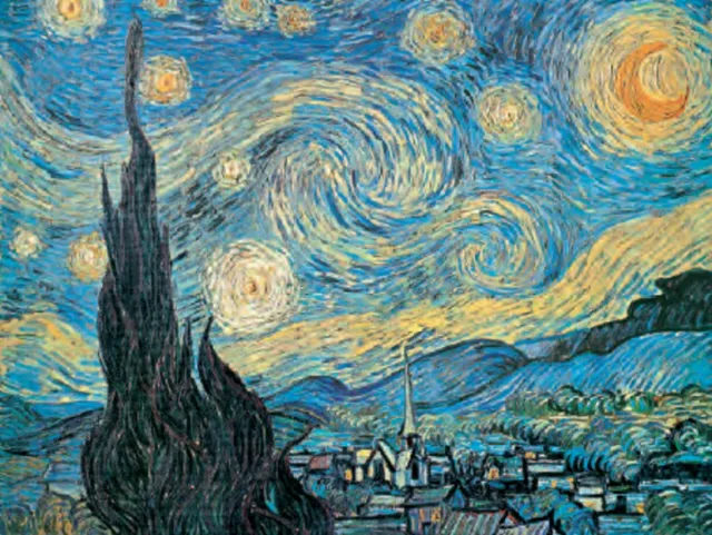 Catch Projecten Vincent van Gogh - Sterrennacht - Kunstposter - 60x80 cm Multicolor