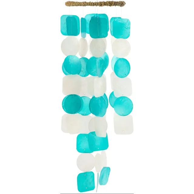 J-Line windgong Lisa - schelpen - turkoois Blauw