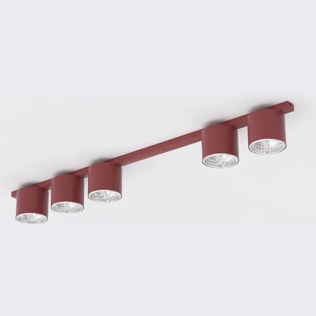 Emibig NANO 5 BURGUNDY - Minimalistische plafondlamp voor een stijlvolle sfeer