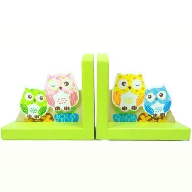simply for kids Boekensteun vogels - Roze Muticolor