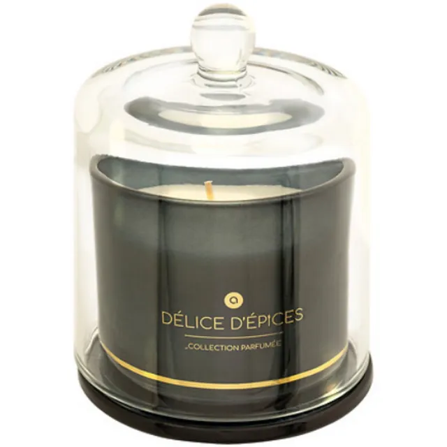 Atmosphera Créateur d'intérieur® Ilae Spice Delight Geurkaars 240g - Kruidengeur - Glazen Houder - Luxe Scented Candle - 60 Branduren - Luxe Geurkaars - Kaars Noir