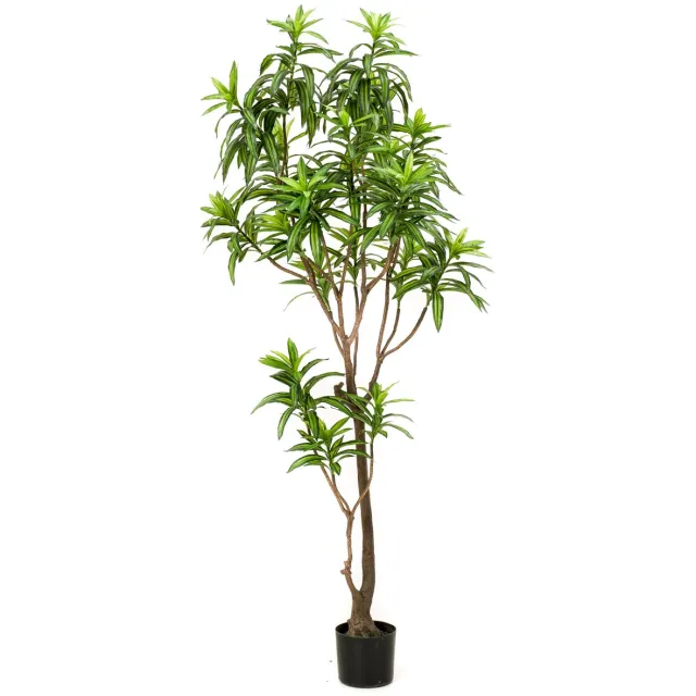 Emerald Kunstboom Dracaena 190cm - Kunstplant voor binnen Groen