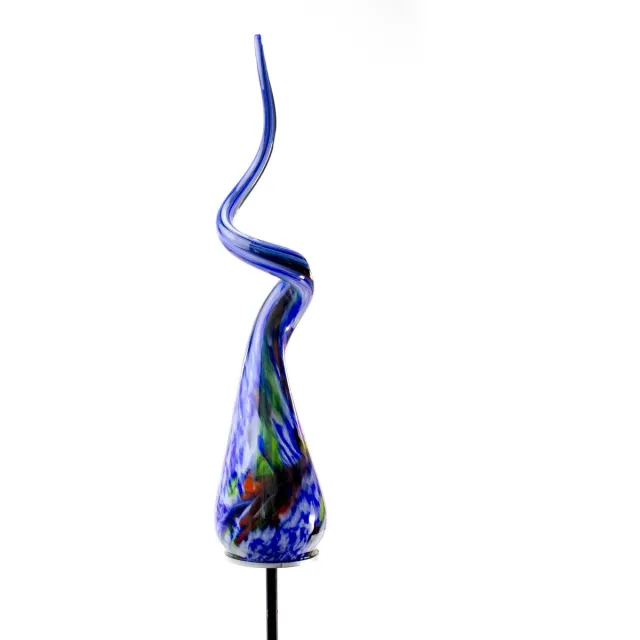 Loranto Tuinprikker Swirl Blauw - Tuinbeelden - Tuin decoratie