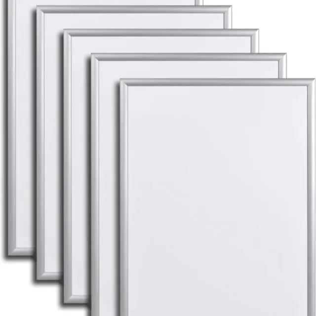 vidaXL Aluminum Kliklijst Poster Frame A3 297 x 420 mm 5 stuks Zilver