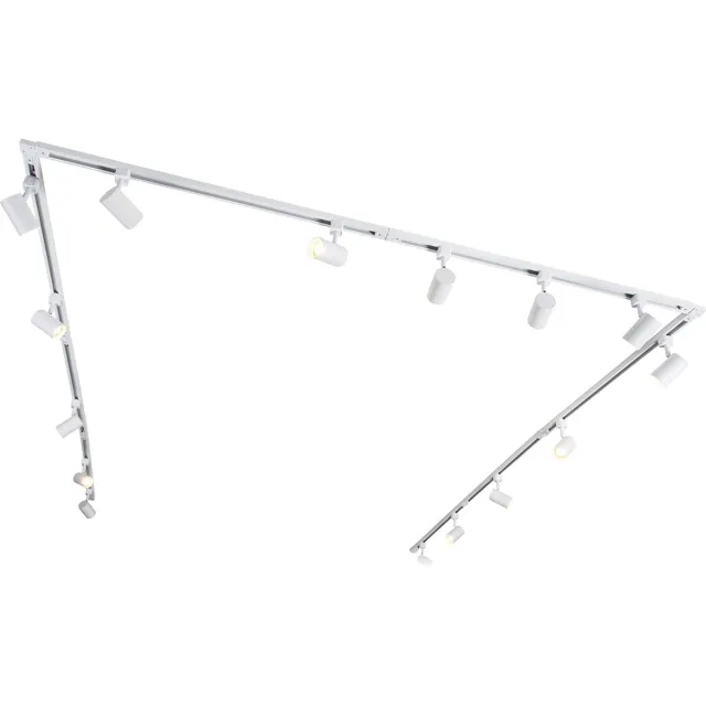 QAZQA jeana - Moderne Spot railsysteem verlichting, railverlichting geschikt voor led - 15 lichts - L 765 cm - Wit - Woonkamer | Slaapkamer | Keuken