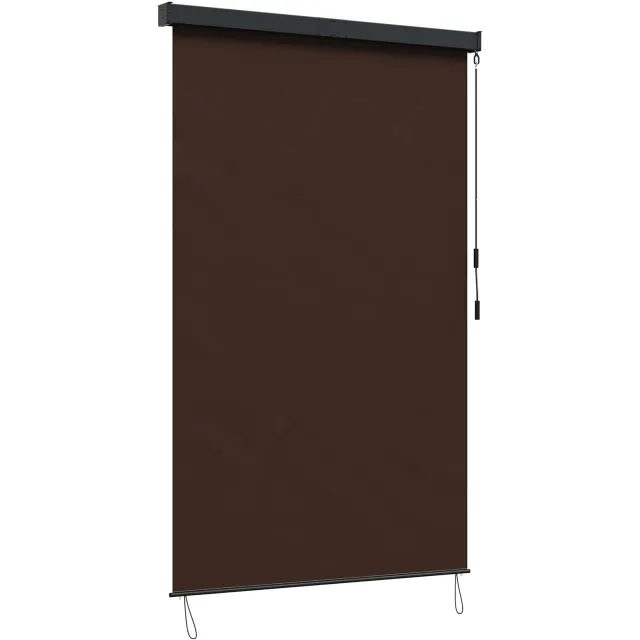 vidaXL Rolgordijn Bruin 160 x 250 cm Stof en Aluminium