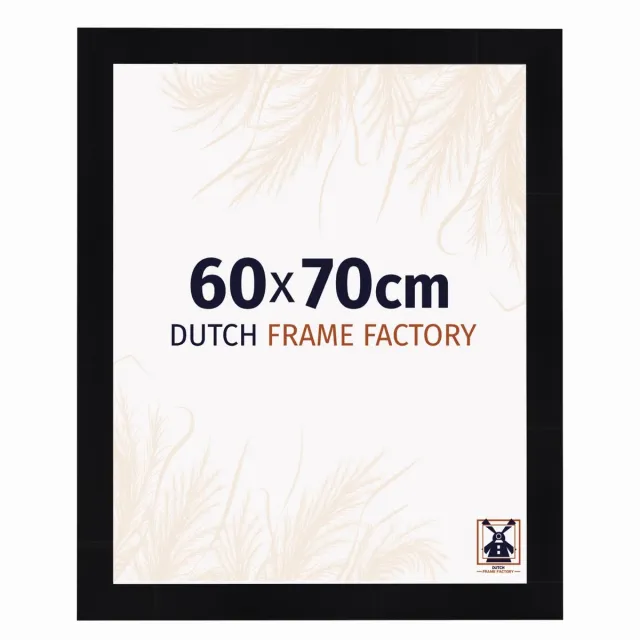 Dutch Frame Factory Fotolijst 60x70 cm - MDF - Zwart Hoogglans - Praag