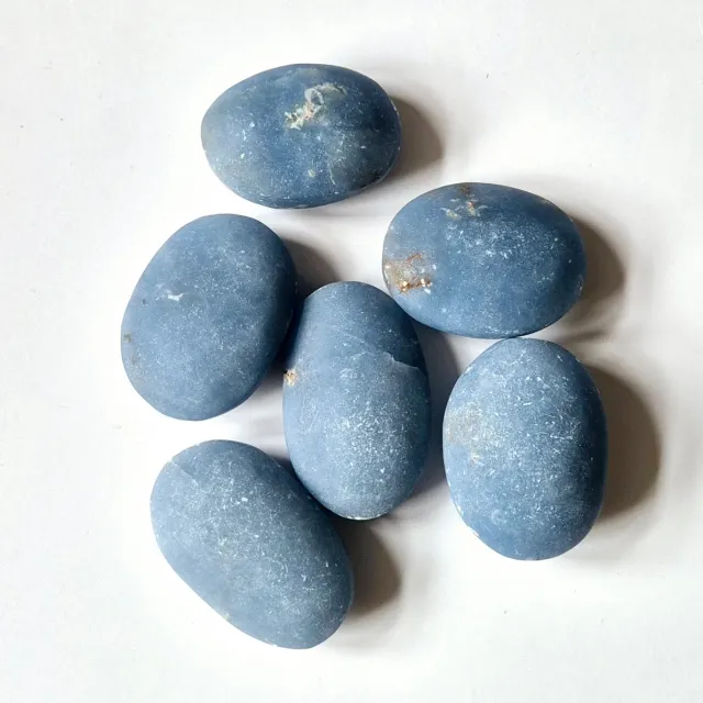 Moonlight Gemstones Crystal Angelite Palm Stone Stress Relief Healing Gift Meerkleurig