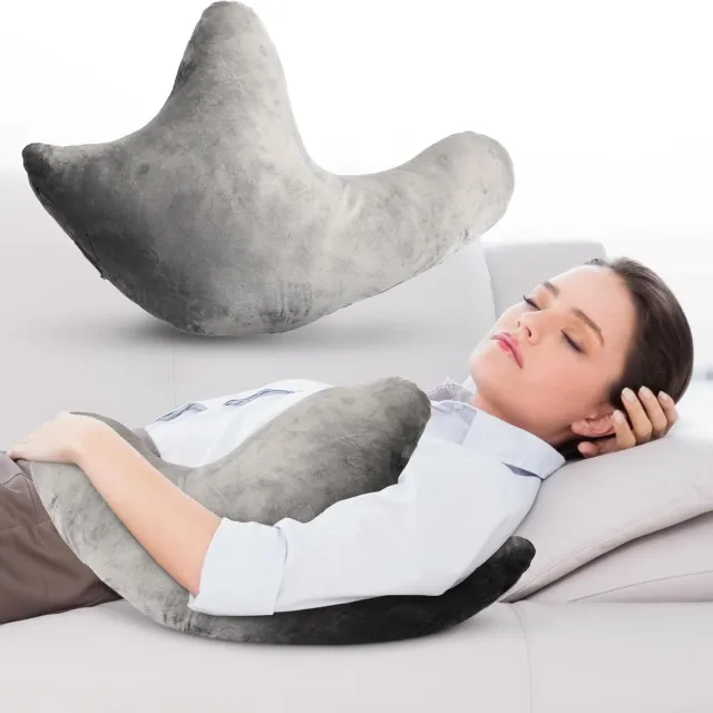 SNQ Grijs armsteunkussen voor zijligging – comfortabel armkussen – biedt slaapondersteuning – standaardmodel