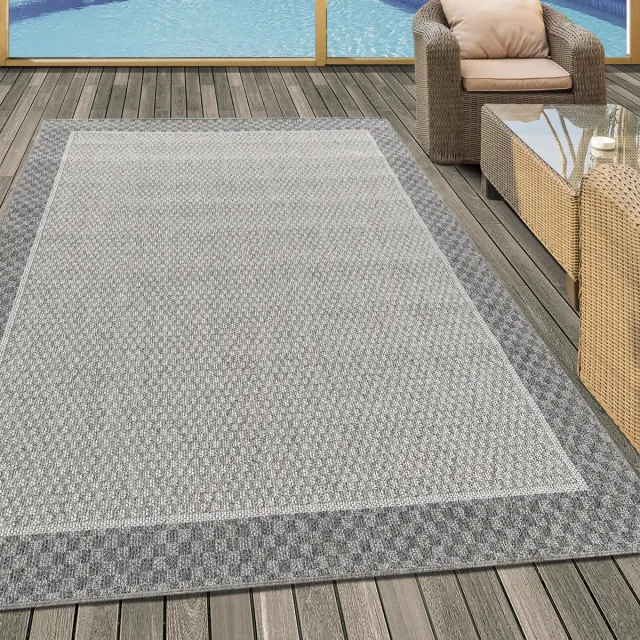 Muratap Aruba - Buitenkleed - Weerbestendig Vloerkleed - In & Outdoor - Creme Grijs