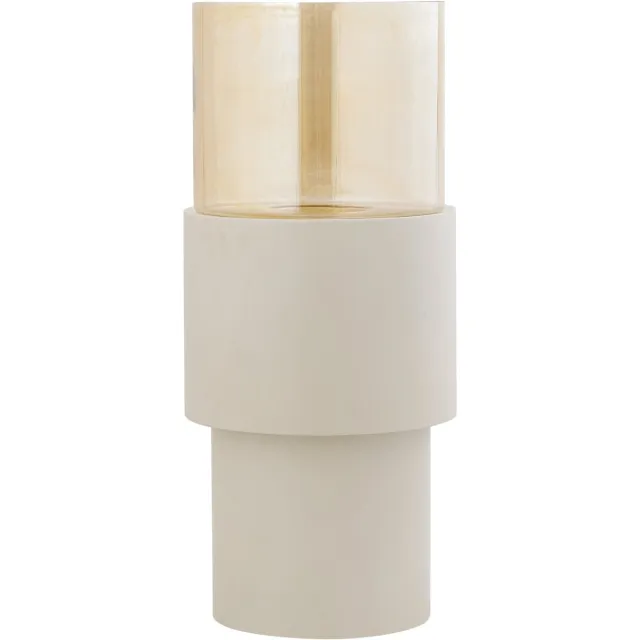PTMD Windlicht Soon - Beige - 33x33x75cm