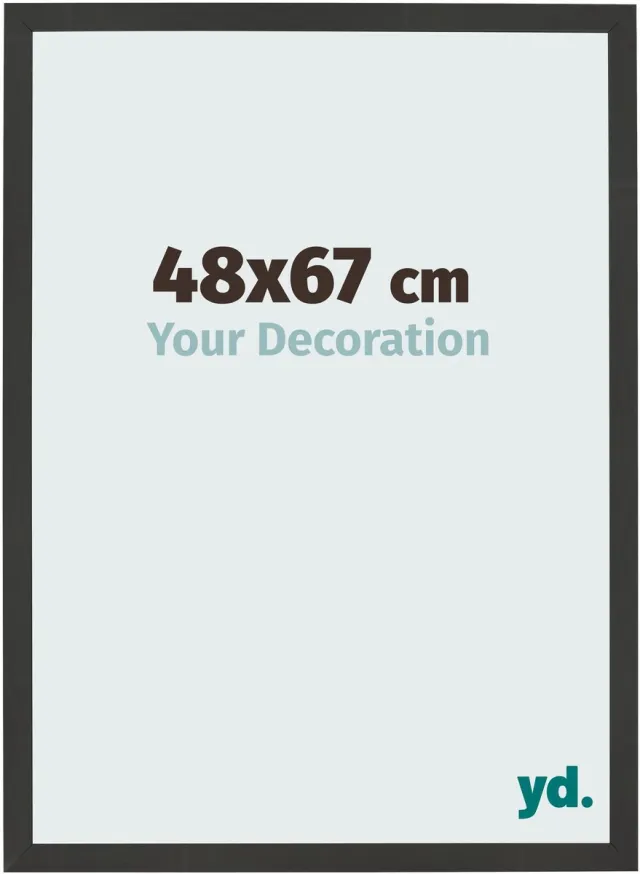 yd. Your Decoration - Fotolijst 48x67 cm - MDF - Zwart Houtnerf - Bologna