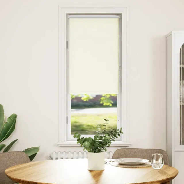 vidaXL Rolgordijn verduisterend 50x150 cm stofbreedte 45,7cm polyester Wit