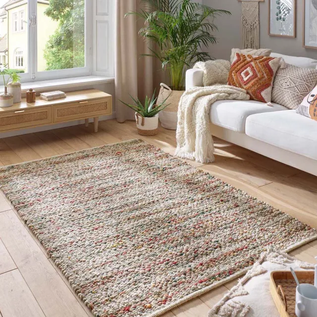 Tapeso Wollen vloerkleed - Ursule multi 90x160