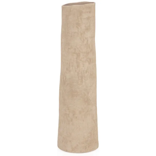 Isaa Soave Vaas – Terracotta – Lichtbruin – 61 cm – Handgemaakt