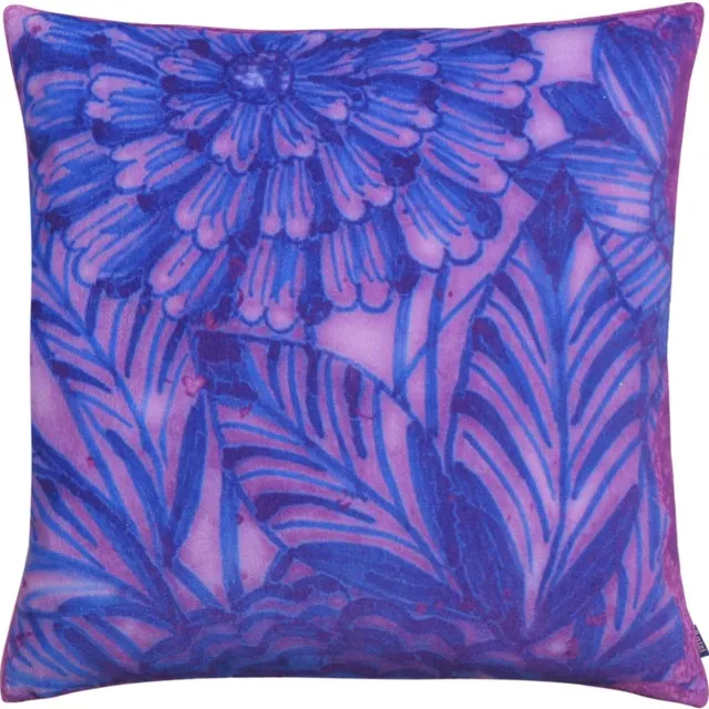 Aaizi velours sierkussen Millefleurs Purple - 44x44 cm Paars