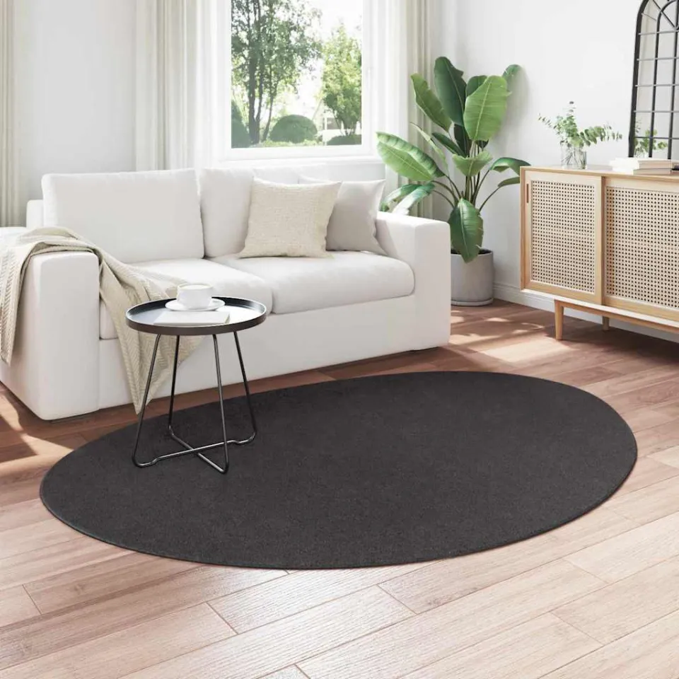 vidaXL Tapijt HUARTE Antraciet 140 x 200 cm Polyester, foto 3