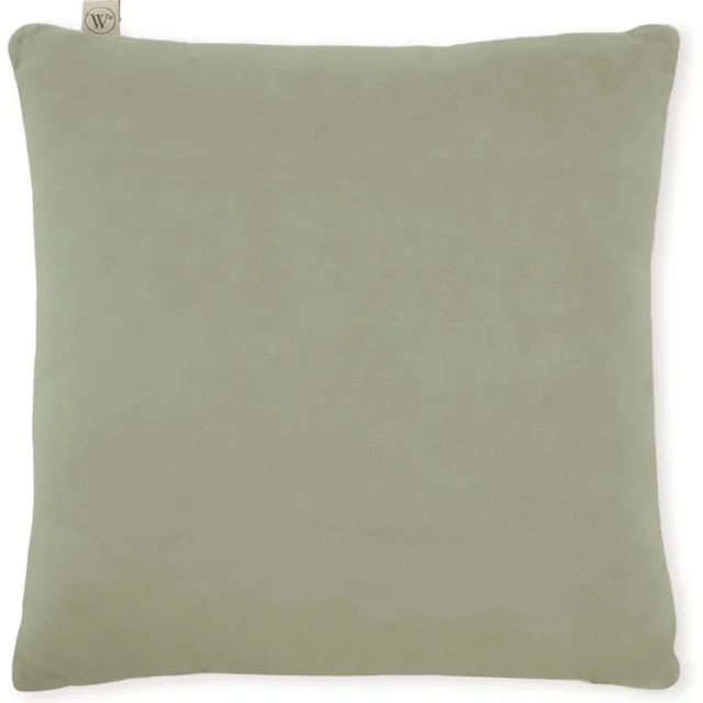 Walra Sierkussen Soft Leaf - 45x45 - Groen - 100% Katoen (BCI)
