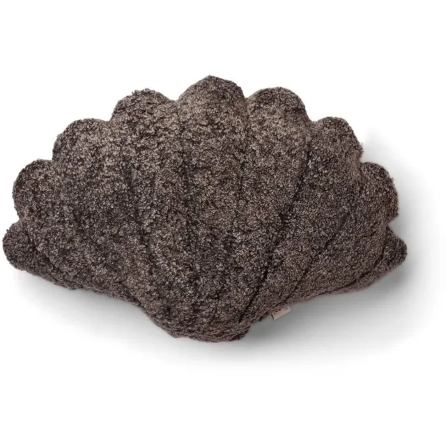 Natures collection Sheepskin House - Schelpen Kussen - 42x58 cm cappuccino