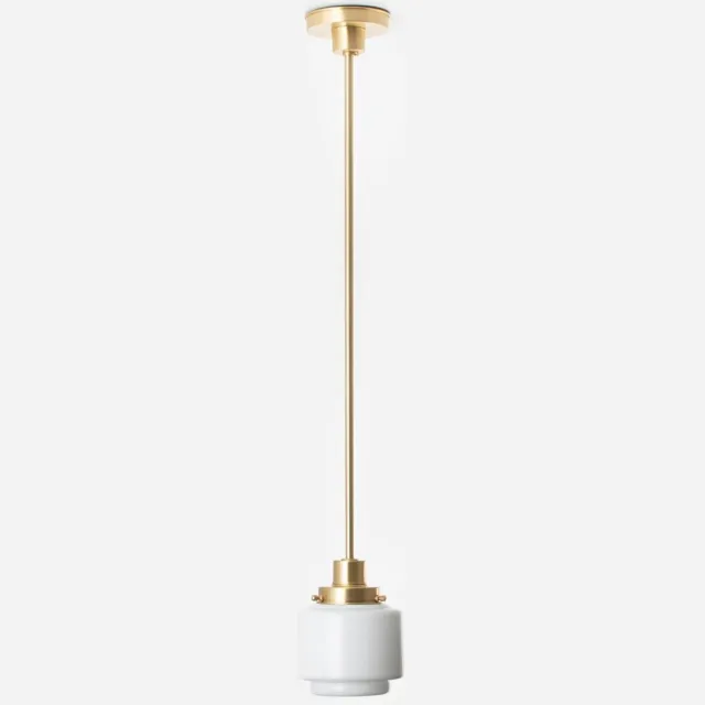 Coloured by Art Hanglamp Getrapte Cilinder Small 20's Messing - Art Deco Trade