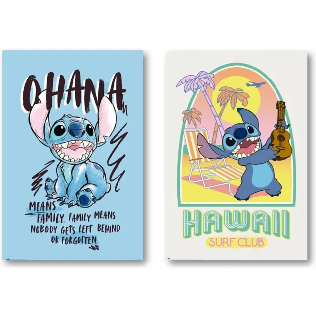 Posterpoint Stitch poster - Set van twee verschillende posters - Lilo & Stitch - Formaat 61 x 91.5 cm multi