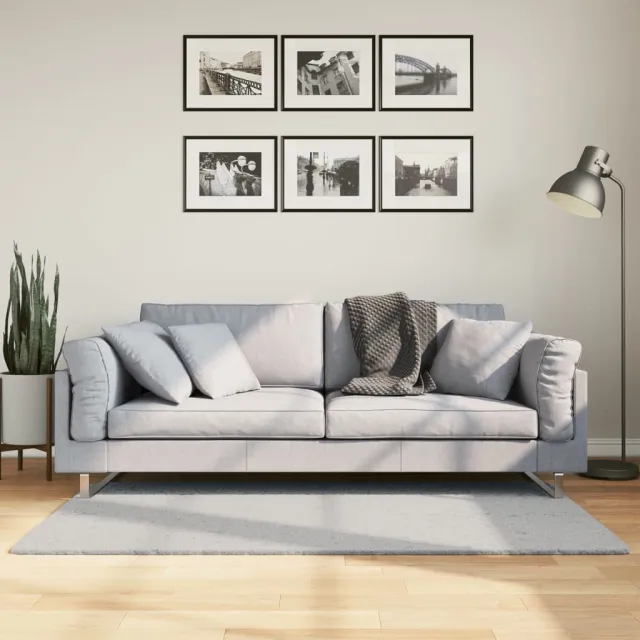 vidaXL Vloerkleed HUARTE laagpolig zacht wasbaar 80x150 cm grijs, foto 2
