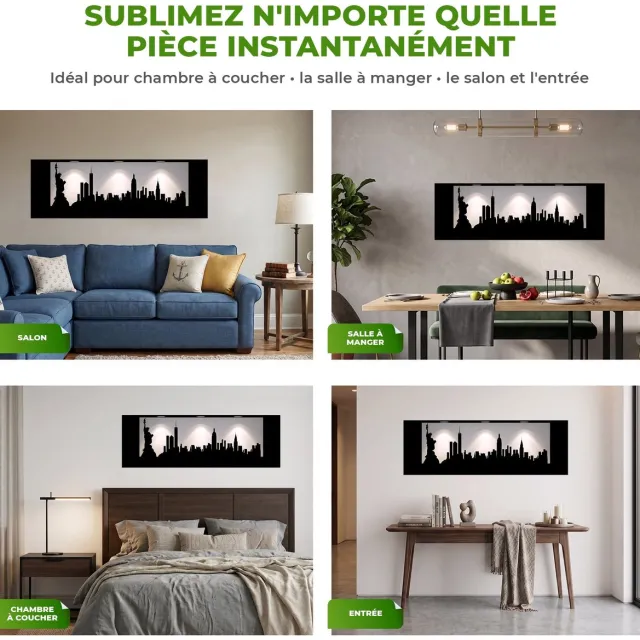 Ambiance Sticker New York 3D-effect sticker 40 x 120 cm Multi color