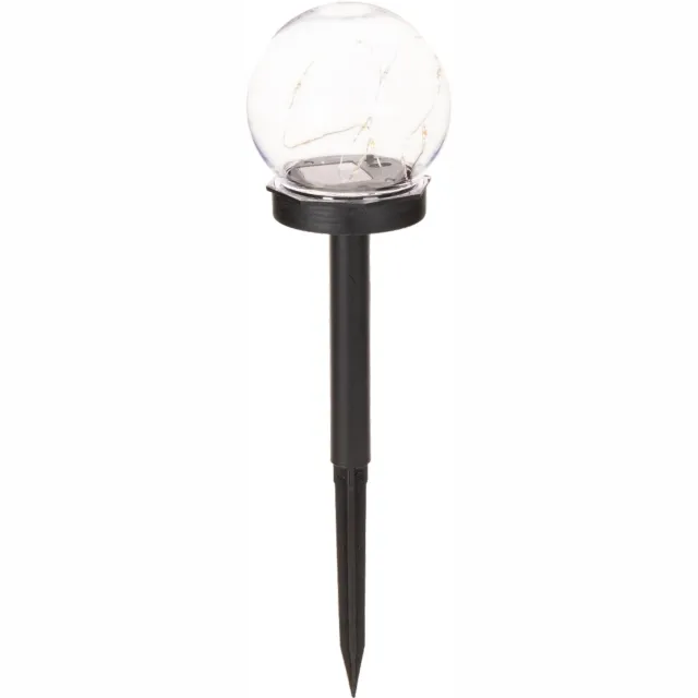 Kaemingk BV Tuinlamp, bolvormige lamp met grondpen voor buitenverlichting, 36 cm Schwarz