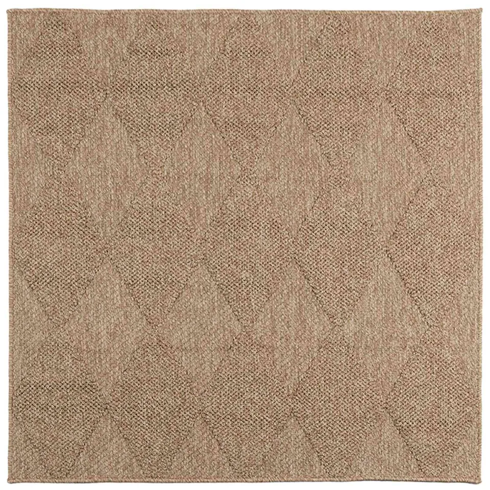 vidaXL Binnen- en buitentapijt AGIRA Naturel 200 x 200 cm Polyester