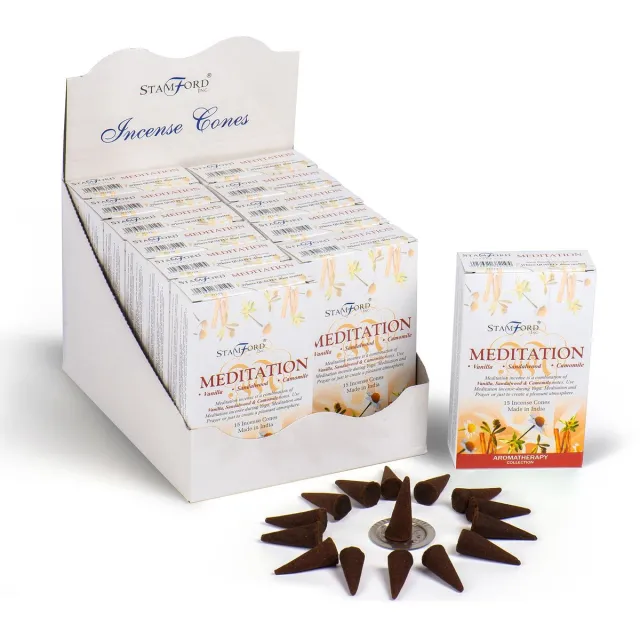 Ancient Wisdom Meditation Incense Cones multicolor