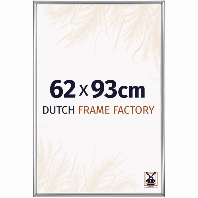 Dutch Frame Factory Fotolijst 62x93 cm - Kunststof - Zilver Hoogglans - Angers