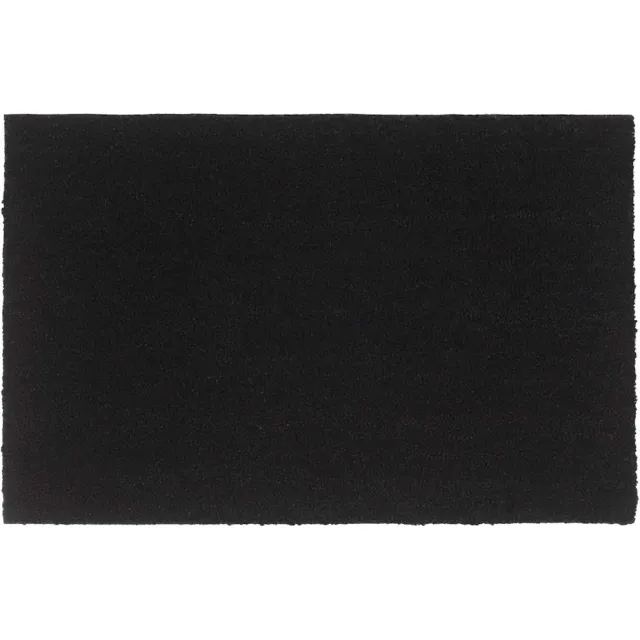 vidaXL Deurmat 65x100 cm getufte kokosvezel zwart