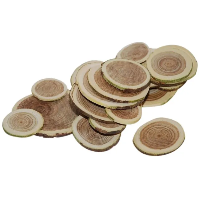 HBX Naturel Living Houtschijfjes deco 2-4cm - 250gr - Hobby - Knutselen - Decoratie - Boomstam Naturel