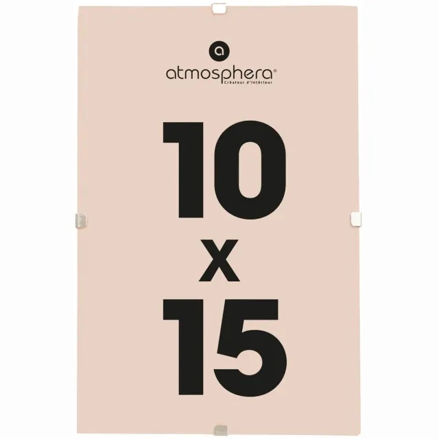 Atmosphera Fotolijstje zonder rand - voor 10 x 15 cm foto - mdf/glas - Het basic fotolijstje Transparant