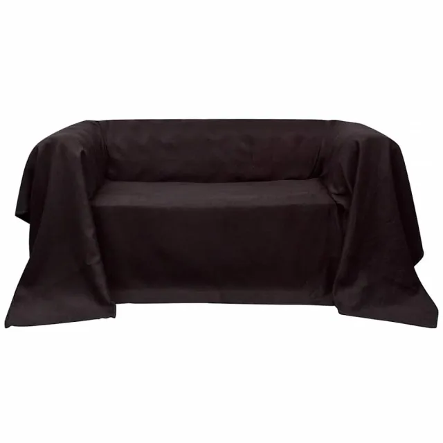 vidaXL Bankhoes 210x280 cm microsuède bruin