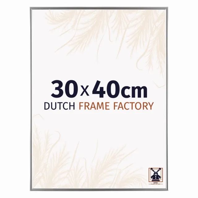 Dutch Frame Factory Fotolijst 30x40 cm - Kunststof - Zilver Hoogglans - Easy