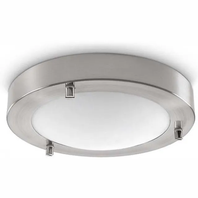 Artdelight Plafondlamp Yuca Ø 18 cm 10 Watt mat chroom Mat-chroom