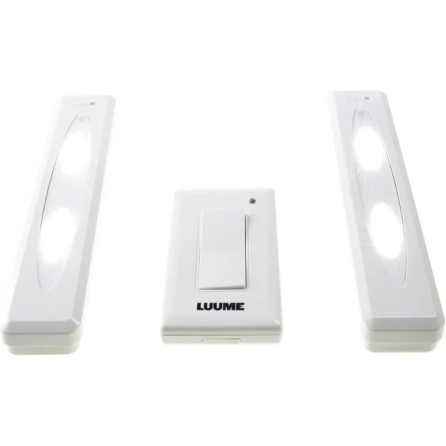 Luume Kastlampen - schakelaar - 2 stuks - LED lampen - wit - 15 cm