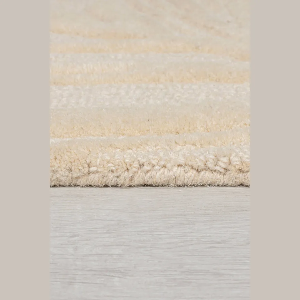 Flair Rugs Lino Leaf handgesneden wollen vloerkleed beige, foto 6