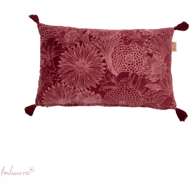 Imbarro Home & Fashion Imbarro - Sierkussen - Pure Burgundy - Velvet - 30 x 50 cm