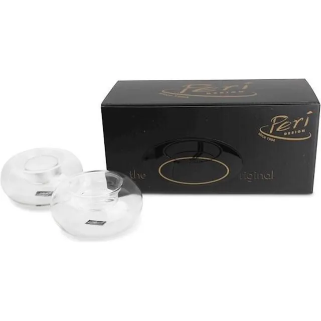 Peri Living Waxine houder - 4 stuks- Luxe - Peri-Living - Sfeerlichten - Glas - 8cm - 1138 helder
