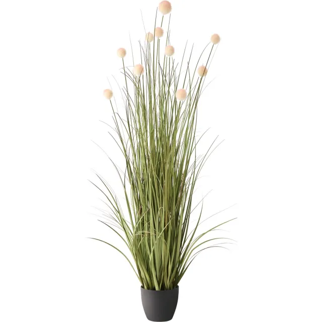 Beliani POMPOM GRASS - Kunstplant - Groen/Bruin - 120 cm - Synthetisch