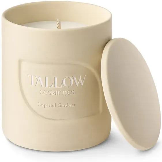 Tallow Cosmetics Geurkaars Imperial Gardens beige
