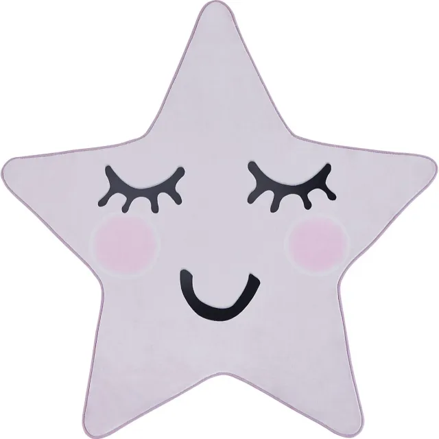 Beliani SIRIUS - Vloerkleed - Pastelroze - 120 x 120 cm - Polyester