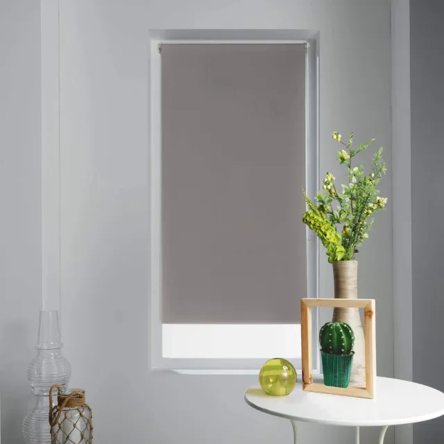 Duraxl Rolgordijn - Verduisterend - 60 x 180 cm - Taupe