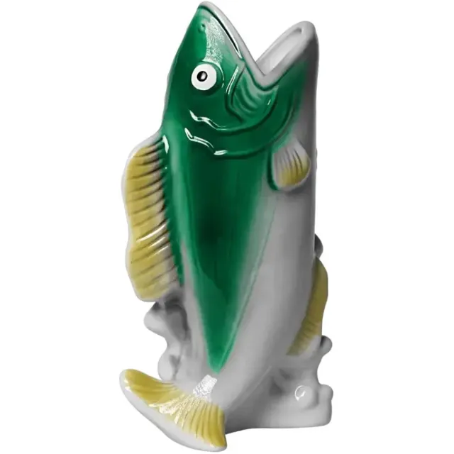Kitsch Kitchen Vaas Vis - groen/geel