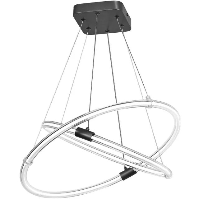 Osram Decor Celestio Hanglamp, 21W, 2400lm, 3000K, Donkergrijs, Polycarbonaat, Click Dim, Filamentontwerp