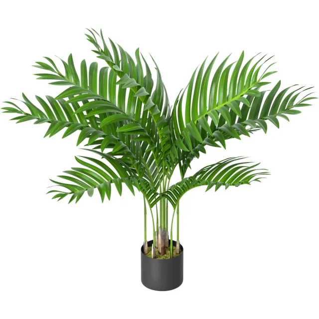 LEELONG Aufun Kunstplant Zonnebloemboom 90cm Kunstplanten Zoals Echt Met Stam Van Natuurlijk Hout Kunstboom Voor Woonkamer Slaapkamer Kantoor Decoratie Groente